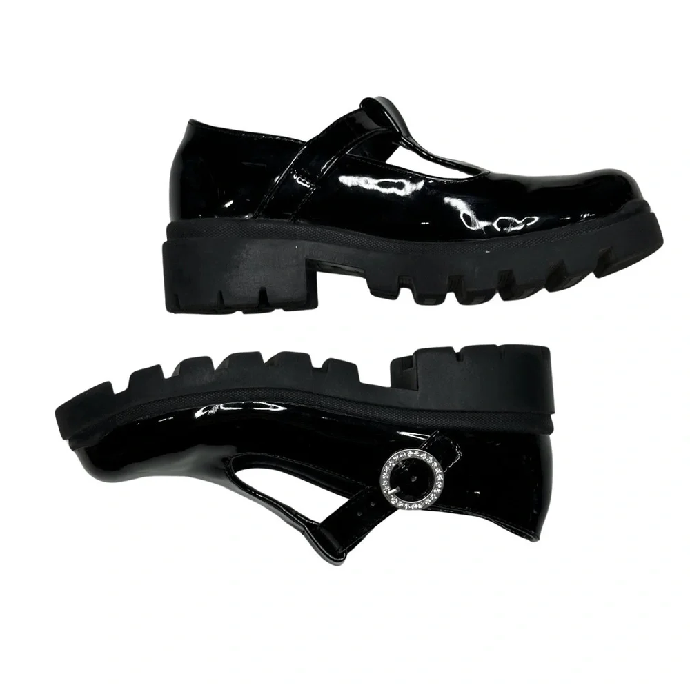 Steve Madden Suzey Black Patent Leather Mary Jane‎ Shoes